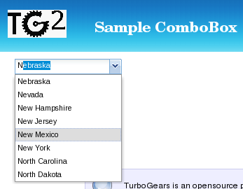 example SingleSelectCombo Field